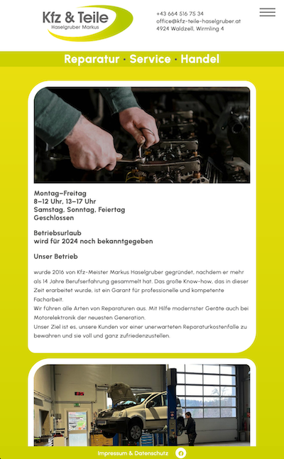 Kfz & Teile Haselgruber Markus – Reparatur • Service • Handel